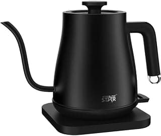 كاتل كهربائي وينينج ستار ST-6006 بقدرة 1500 وات، سعة 1.2 لتر، ستانلس ستيل - أسود