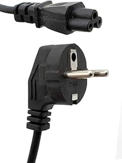 Laptop Adapter Power Cable 3 Sockets - Black