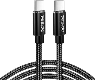 كابل شحن سريع PD 60W USB Type-C إلى USB Type-C بطول 1.2 متر متوافق مع ماك بوك، ايباد برو، سامسونج والأجهزة الذكية