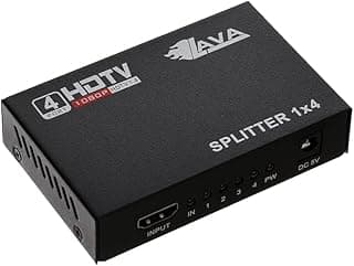Hdmi Splitter, Edencomer 4K Hdmi Video Splitter,1 In 2 Out Hdmi Splitter - Black