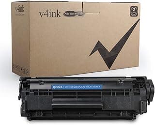 خرطوشة حبر متوافقة مع Q2612A CRG-104 مناسبة لطابعات اتش بي ليزر جيت 12A Q2612A مثل 1010 و1012 و1015 و1018 و1020 و1022 و1022n و1022nw و3015 وM1005 وM1319F من في 4 انك، قطعة واحدة