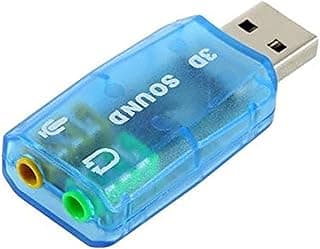 كرت صوت 7.1 CH USB 1.1 محول صوت ثلاثي الأبعاد للكمبيوتر