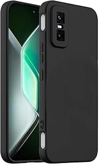 جراب سيليكون سائل فاخر لهاتف Infinix GT 30 Pro (أسود)