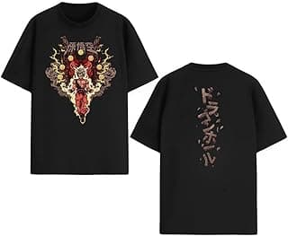 Oversize Anime Dargon Printed T-Shirt