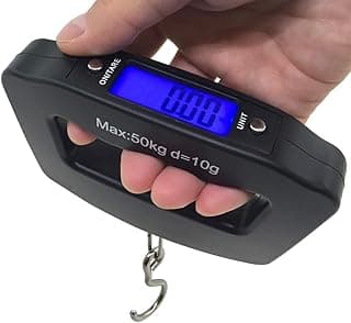 50Kg 10g LCD Home Electronic Digital Portable Hanging Weight Hook Travel Luggage Scale