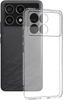 جراب متوافق مع بوكو F6 Pro، جراب سيليكون، مضاد للخدش، مقاوم للبصمات، جراب TPU مرن - شفاف