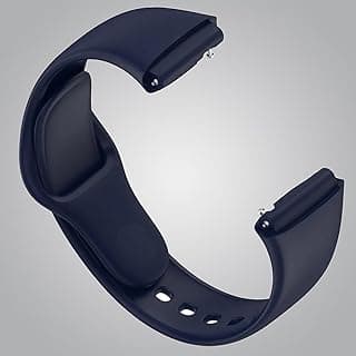 أحزمة ساعة سيليكون ناعمة كلاسيكية لـ Redmi Watch 3 Active، أحزمة مريحة ومرنة للرجال والنساء والأطفال (أزرق)