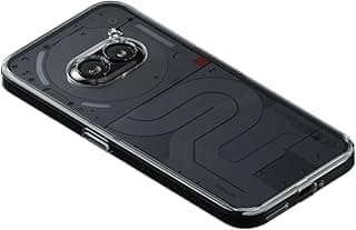 جراب هجين فائق النحافة لهاتف Nothing Phone (2a)/Nothing Phone (2a) Plus، [جراب حماية من الصدمات بمعايير عسكرية] ظهر شفاف صلب من البولي كربونات، حواف ناعمة من البولي يوريثين الحراري، شفاف