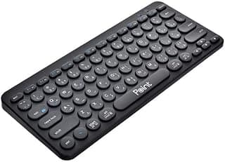 PT-380 Point Mini Bluetooth + Wireless Keyboard with Lightweight Design Bluetooth Support Windows, Android and iOS - Black