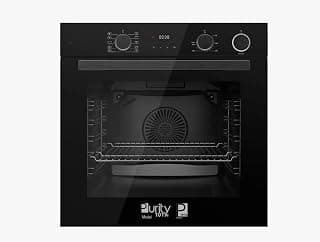 Purity Built-in Electric Oven with Electric Grill - 60cm - 73L - 10 program - Convection Fan - Digital Display - Self-Cleaning - air fryer - Black, OPREE10BL