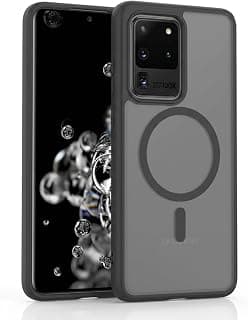 Phone Case (Samsung S20 Ultra) Matte Back Shockproof Made Of Hybrid TPU And Polycarbonate Material (Black)
