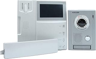 KCV-454-KC-MC30 Ultra Slim Design Handfree Video intercom - White Silver - 2724333170886