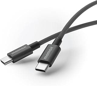كابل Elite USB-C إلى USB-C بقدرة 60 وات بطول 1.5 متر | مغطى بالنايلون، معتمد من USB-IF، شحن سريع، شديد التحمل، لأجهزة ماك بوك اير/برو، ايباد برو/اير 13/12.9/11 بوصة، ايفون 15، S24/S23، إلخ - أسود