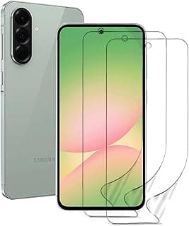 3 اسكرينة حماية هيدروجيل لهاتف سامسونج Galaxy A56 5G (6.7 بوصة)، شفافة HD، مضادة للخدش