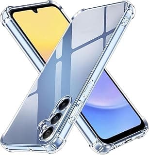Compatible with Samsung Galaxy A17 Case, Clear Back Cover Air Cushion Soft Silicone Shockproof Anti-Scratch Bumper Protective Cover for Samsung Galaxy A17 (Clear)