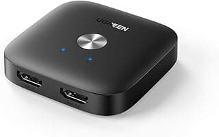 موزع محوّل HDMI من يوجرين بدقة 4K وتردد 60 هرتز بمخرج 2 في 1 بدقة 1080 بكسل ومونتور لصور HD عالية الدقة لجهاز تلفزيون فاير ستيك وابل واكس بوكس وبلاي ستيشن 5 و4 ومشغلات روكو بلو راي وتلفزيونات HD
