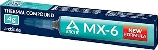 معجون حراري عالي الأداء ARCTI.C MX-6، 4 جرام، غير موصل للكهرباء، للمعالجات وبطاقات الرسومات واللابتوب (الأصلي)
