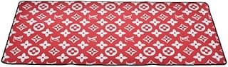Rubber Large Rectangle Waterproof Gaming Mouse Pad Containing Non Slip Base With Print Design And Comfortable play for Computer 90x40cm - Red White