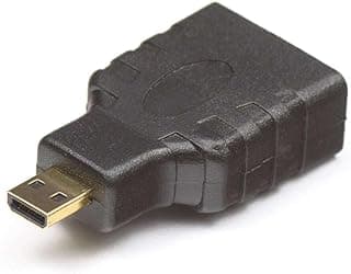 محول HDMI ذكر إلى أنثى لاتصال سلس، محول HDMI ذكر وأنثى عملي جدًا بحجم مدمج وتصميم متين وتركيب سهل وأداء موثوق (عبوة من قطعة واحدة)