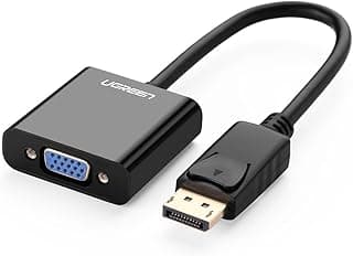محول يوجرين DP109-20415 من DP ذكر إلى VGA أنثى - أسود