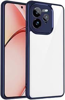 Case For Realme GT 7 Pro 5G, Crystal Clear Case [Not Yellowing] [Military Grade Drop Protection] Shockproof Protective Case Transparent Protective Slim Cover for realme gt 7 pro (Blue)