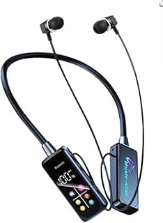 Bluetooth Neckband Sports Earphones Magnetic Design Fast Charging Type C Earphones High Quality Sound Strong Bass High Impact Tones (u60i Screen Control)