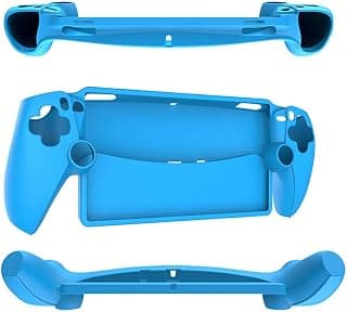 fashion mania Silicone Case for PlayStation 5 Portal Remote Player, Soft Skin Friendly Protective Case Cover, Shockproof Cover Protector (blue)