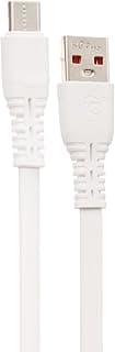 K3 K72 USB To Type-C Fast Charging Cable – 6A, 1m Nylon Durable Cord, High-Speed Data Sync, Compatible with Samsung, Xiaomi, Huawei, Android Devices, Power Banks – White