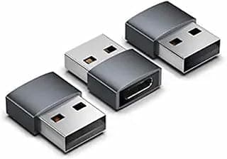 محول من USB-C انثى الى USB ذكر مجموعة 3 متعدد الألوان