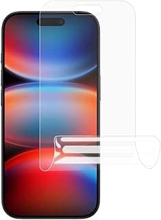 Plastic Clear Screen Protector Compatible With iPhone 17 Pro, Anti-Shock (Does Not Cover Black Frame)