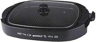 شواية كهربائية Sonai SH-610 بغطاء زجاجي