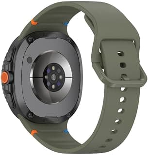 احزمة رياضية متوافقة مع سامسونج Galaxy Watch 8/8 Classic، حزام سيليكون ناعم بضغطة واحدة مقاس 40/44 مم و 46 مم