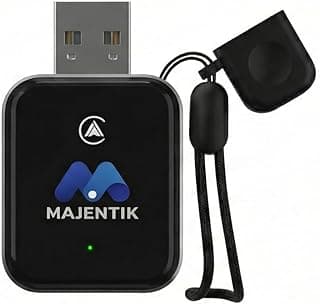 محول كاربلاي لاسلكي Majentik MCC-003 متوافق مع كاربلاي واندرويد اوتو، أسود