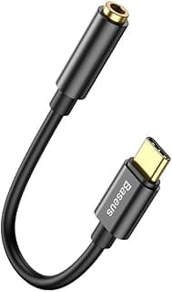 كابل محول من Type-C إلى مخرج صوت 3.5mm لجهاز ابل ايباد برو - 9 سم - أسود