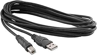 كابل طابعة USB 2.0 من نوع A الى B ذكر للطابعة - ماسح ضوئي - هارد HDD والمزيد طول 5 متر، لالطابعات