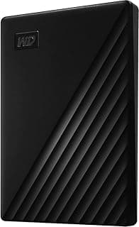 هارد تخزين خارجي محمول من سلسلة ماي باسبورت 2 تيرابايت بمنفذ USB 3.0 دبليو دي WDBYVG0020BBK WESN اسود إساتا