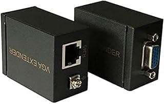 موسع إشارة VGA لمسافة 60 متر مع كابل RJ45 ومضخم إشارة شبكة