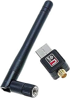 محول USB لاسلكي مع هوائي 300 ميجابت/ثانية 802.11 b/g/n 2.4 جيجاهيرتز - اسود - 2724573261733