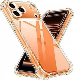 Case Compatible with iPhone 17 Pro 6.3-Inch, Cover Silicone Transparent TPU Gorilla Anti-shock Protector Camera Shockproof Corners - Clear