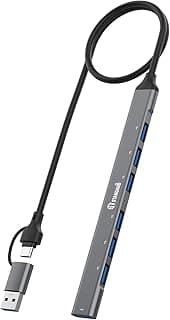 موزع USB من الالومنيوم بـ 7 منافذ يو اس تي ستاندرد UCA-9702