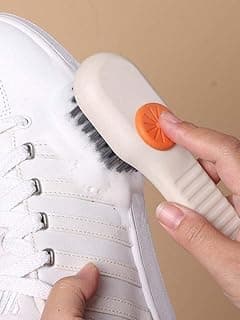 Soft Fur Cleaning Brush, Multifunctional Shoe Brush with Liquid Box, Household Soft Shoe Brush for Cleaning Shoes, Long Handle, Clothes Cleaning Tools