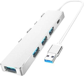 موزع منافذ Teesa 4 Port Type C USB 3.0/2.0، USB Hub لأجهزة ماك بوك برو/اير، ايباد برو، كروم بوك، ولابتوب
