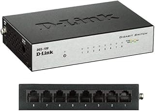 دي لينك، محول معدني جيجابت لسطح المكتب مع 8 منافذ - DGS-108/B