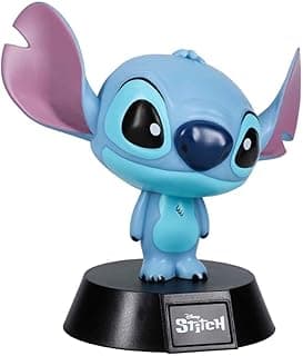 Stitch Icon Light - Officially Licensed Disney Lilo Lamp, Cute Nightlight for Kids Bedroom, & Collectable Gift for Fans | Paladone, Blue