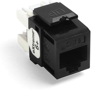 موصل شبكة eXtreme 6+ QuickPort، CAT 6، اسود، 61110-RE6