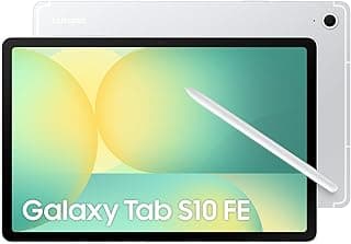 Samsung Galaxy Tab S10 FE, 5G Android Tablet, 8GB RAM, 128GB Storage, 10.9” Screen, 90Hz Display, S Pen Included, IP68, Long Battery Life, Silver
