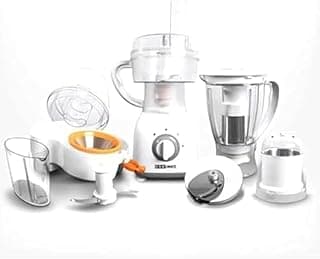 محضر طعام بليك اند وايت FP-2200 متعدد الاستخدامات، 6 سرعات، 700 وات، 1.5 لتر، (ضمان دولي)