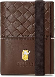 Luxury Leather Wallet for Men – Elegant Design with Secure Elastic Strap, Perfect for Cards & Cash-RA102-Brown