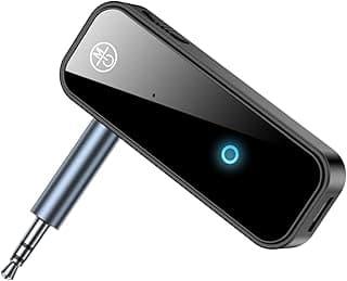 محول بلوتوث 5.4، ميكروفون AUX 2 في 1، مستقبل صوت لاسلكي متوافق مع أنظمة صوت السيارات، السماعات، ومكبرات الصوت للكمبيوتر والموبايل