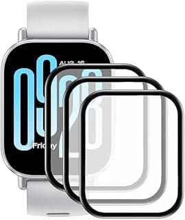 طقم 3 شاشات حماية 5D لساعة Redmi Watch 5 Active و 5 Lite (Redmi Watch 5 Active)